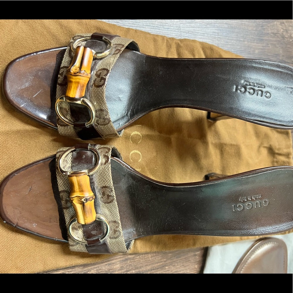 Gucci Sandal. 2 inch heel. Size 8 1/2